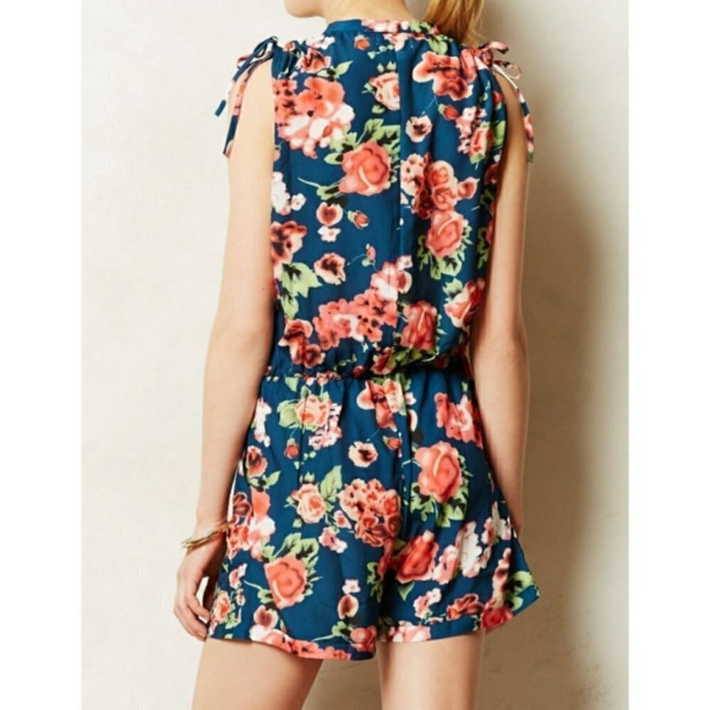 SHADES O F GREY BY MICAH COHEN Romper Womens Extra Small Blue Feminine Romantic - Picture 2 of 9